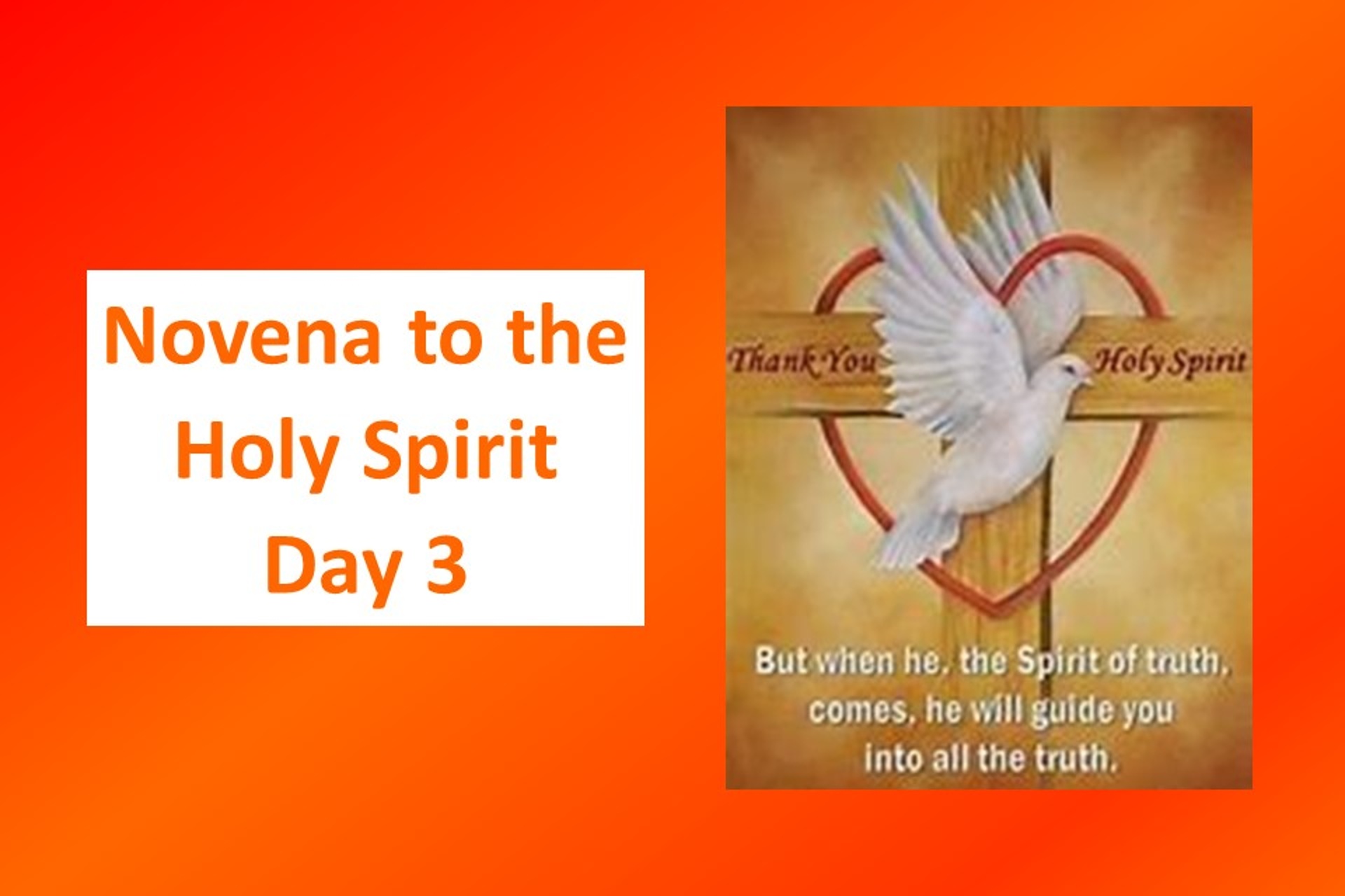 Novena to the Holy Spirit Day 3 Limerick Diocese