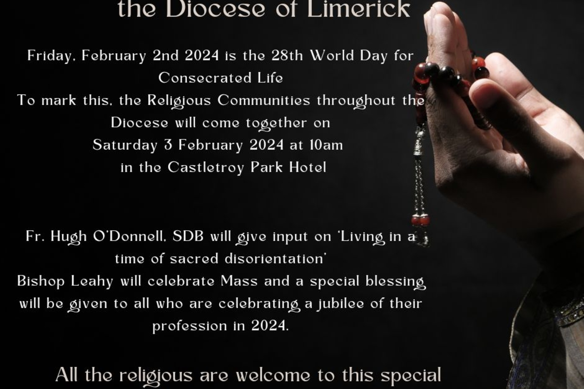 Celebrating Consecrated Life in the Diocese of Limerick