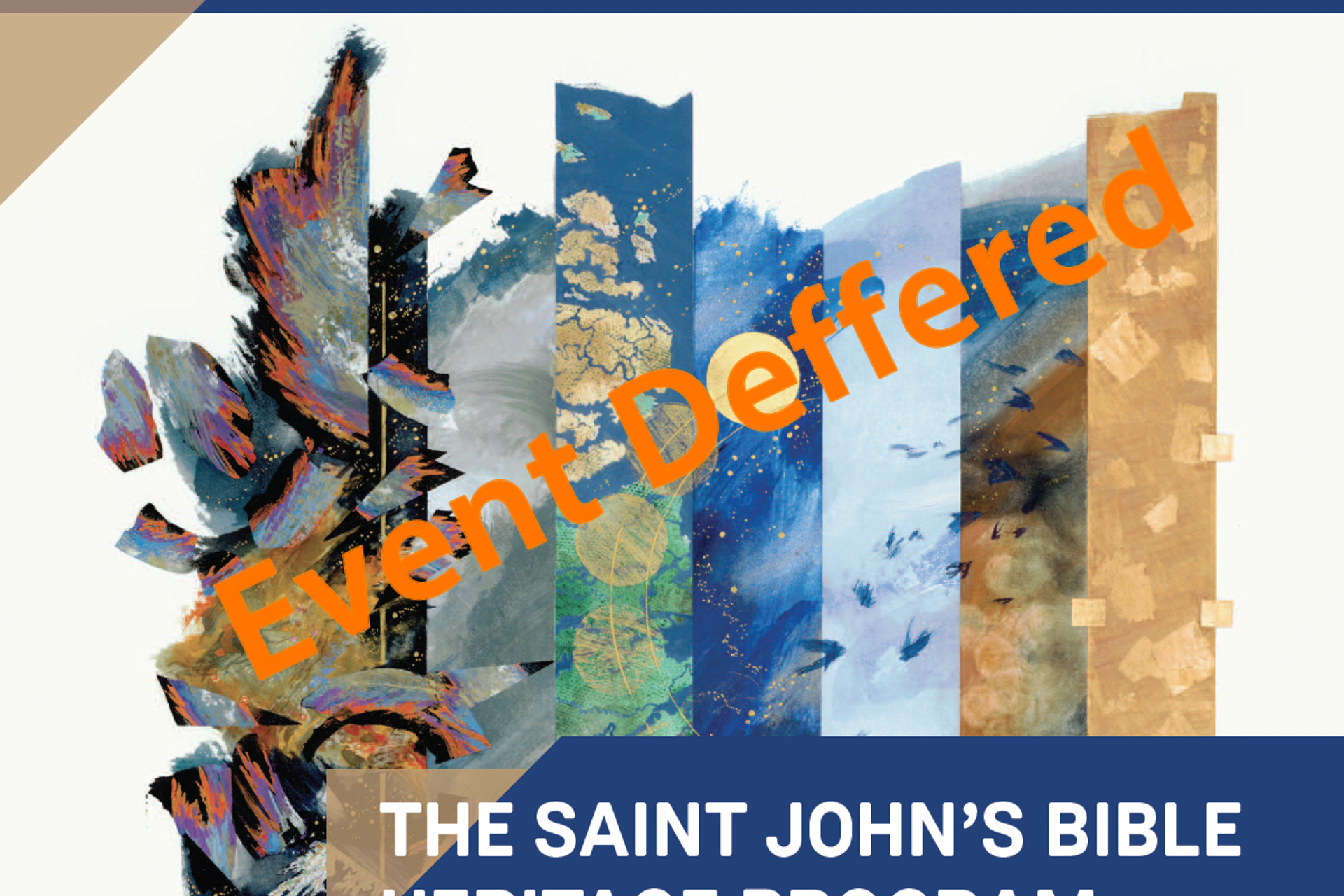 St John's Bible event Deferred