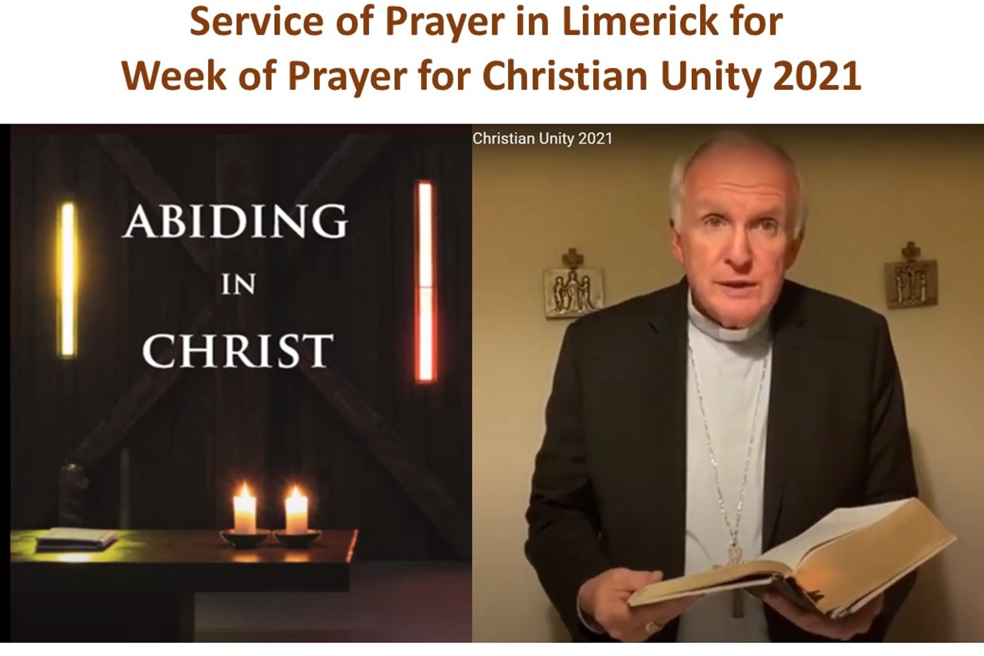 Service of Prayer for Week of Prayer for Christian Unity 2021