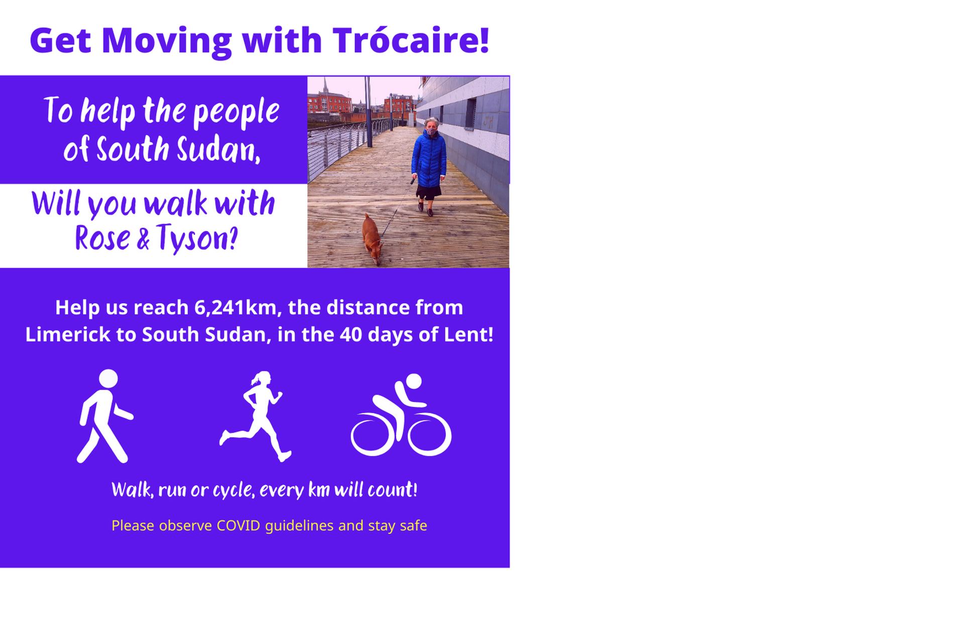 Will you walk with Rose & Tyson to help the people of South Sudan? Will you walk with Rose & Tyson to help the people of South Sudan?