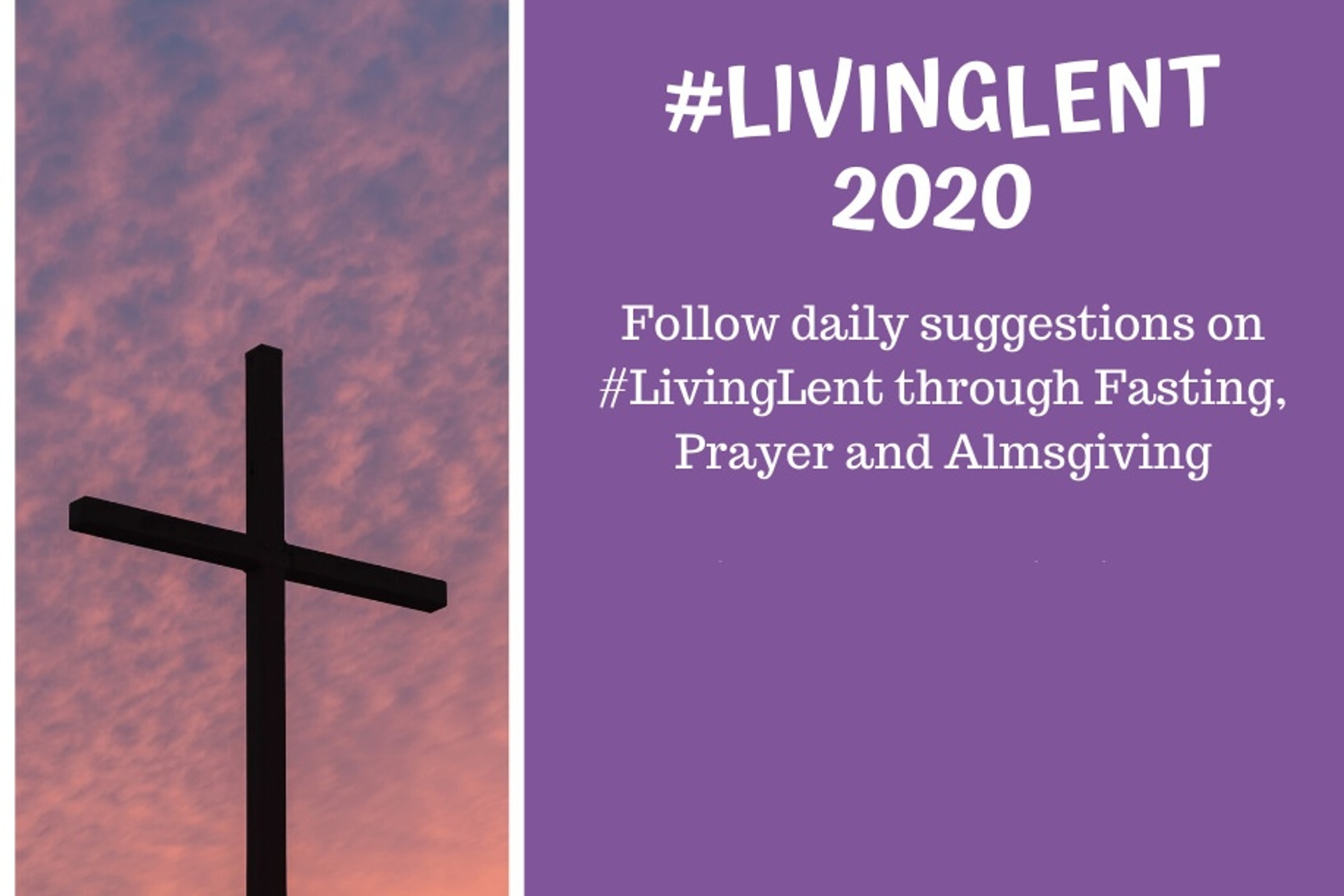 #LivingLent 2020 challenge on Facebook