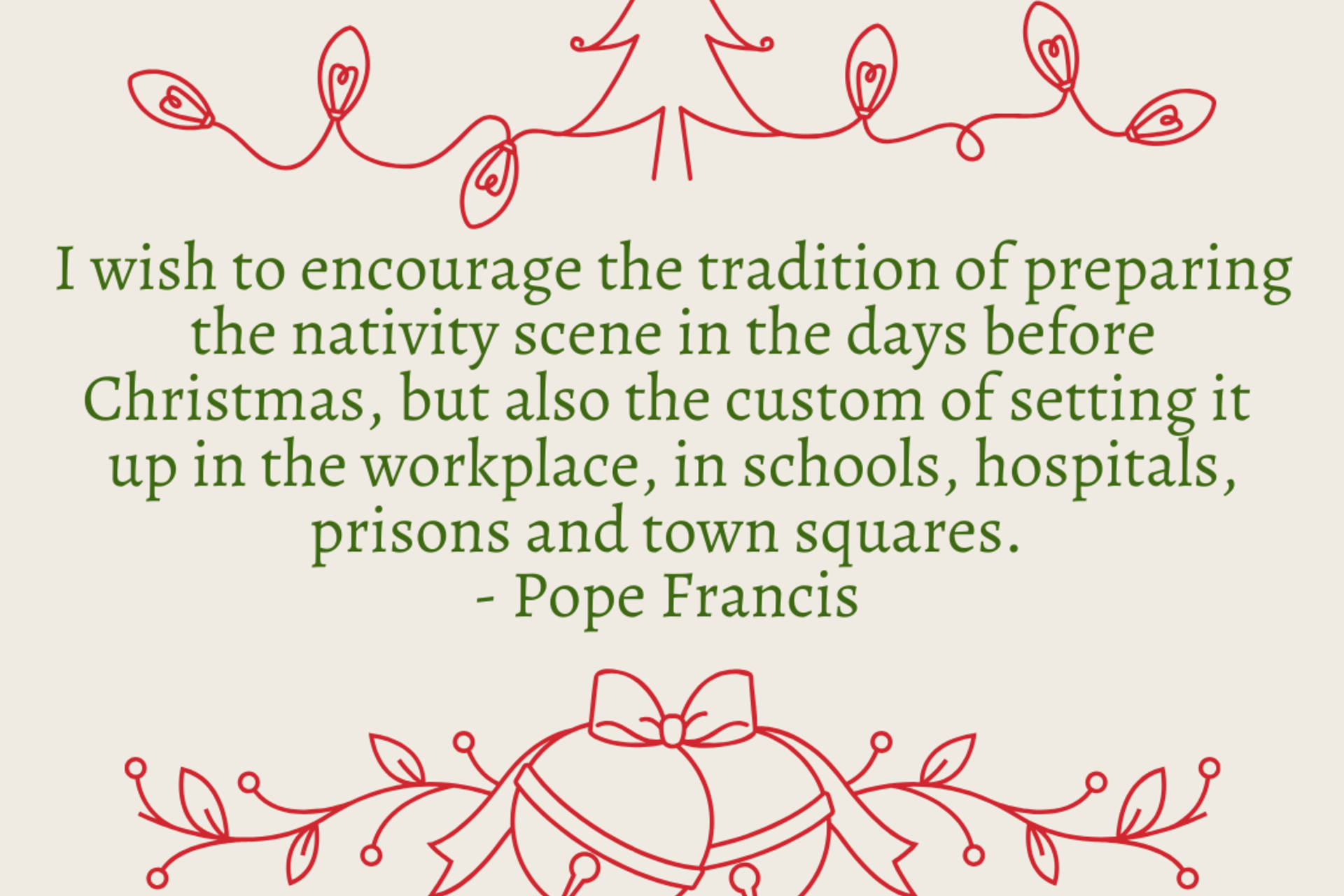 Pope Francis writes Apostolic Letter on the meaning and importance of the nativity scene