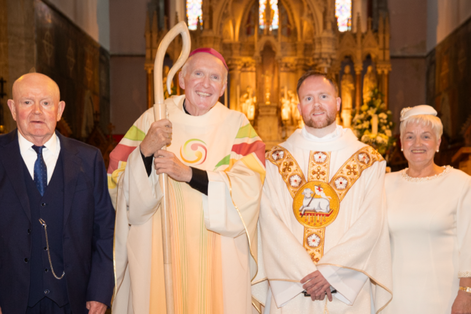 Fr Tim Collins celebrates his first mass overnight in home parish of Croagh following weekend ordination